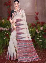 Cotton Black Casual Wear Printed Saree